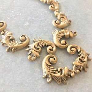 J.Crew - Gold Swirled Statement Necklace